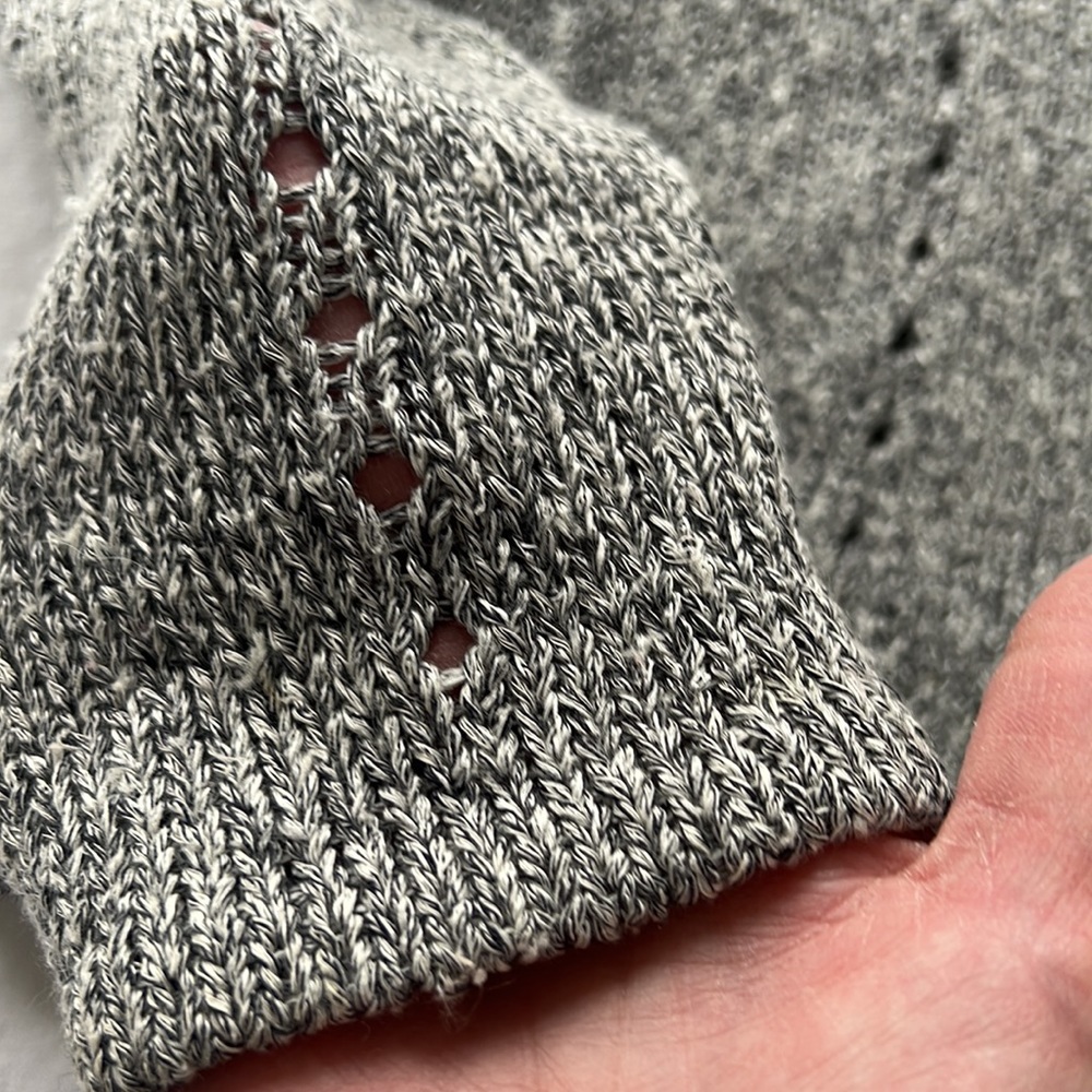 Rag & Bone Gray Linen And Wool Blend Cropped Swea… - image 3